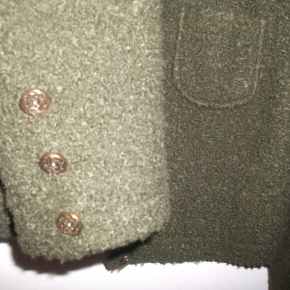 Vintage Cropped Jacket, Green Small - Picture 5 of 8